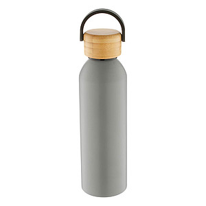 Aluminium bottle 600 ml, grey