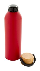 Aluminium bottle 600 ml, red