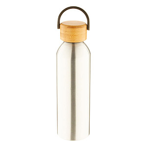Aluminium bottle 600 ml, silver