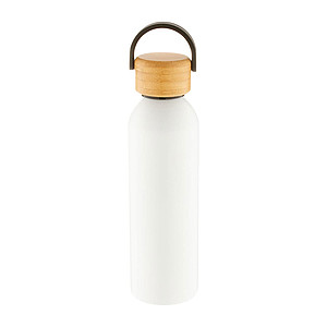 Aluminium bottle 600 ml, white