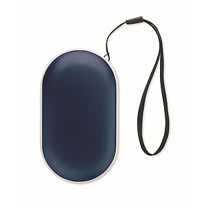 Aluminium electric hand warmer, blue