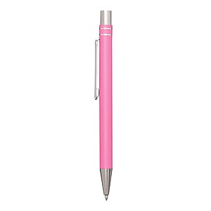 Aluminium gel ballpoint pen, pink