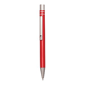 Aluminium gel ballpoint pen, red