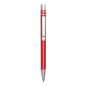 Aluminium gel ballpoint pen, red