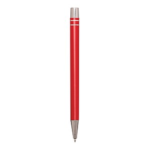 Aluminium gel ballpoint pen, red