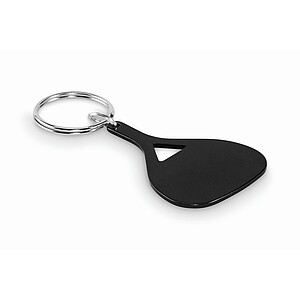 Aluminium key ring, black