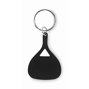 Aluminium key ring, black