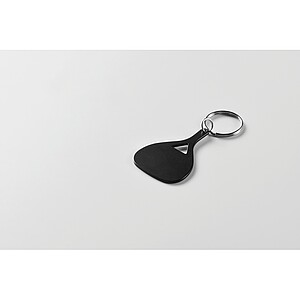 Aluminium key ring, black