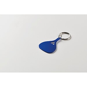 Aluminium key ring, blue