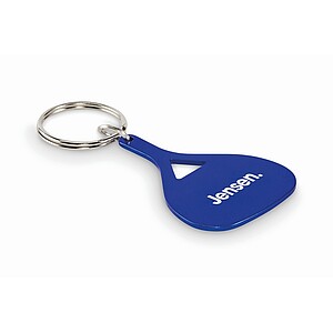 Aluminium key ring, blue