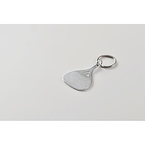Aluminium key ring, matt silver
