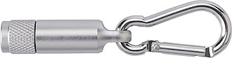 Aluminium mini torch with carabiner Tracy