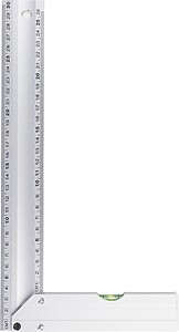 Aluminium set square Camila, silver
