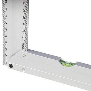 Aluminium set square Camila, silver