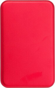 Aluminium solar power bank Tycho, red