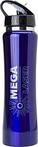 Aluminium sports flask, 500mlCobalt blue