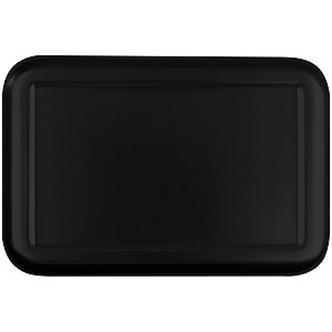 Aluminum lunch box with closure