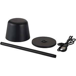 Alya rechargeable dimmable table lamp with 3 light modes, black