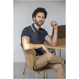 Amarago short sleeve mens tipping polo