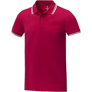 Amarago short sleeve mens tipping polo