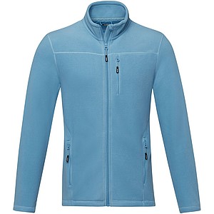 Amber mens GRS recycled full zip fleece jacket