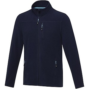 Amber mens GRS recycled full zip fleece jacket