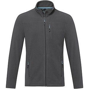 Amber mens GRS recycled full zip fleece jacket