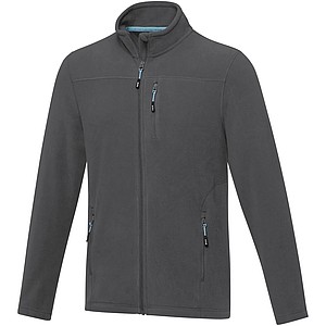 Amber mens GRS recycled full zip fleece jacket