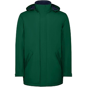 America mens padded parka jacket, bottle green