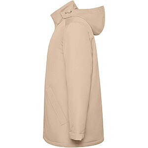 America mens padded parka jacket, dark sand