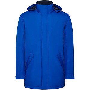 America mens padded parka jacket, royal blue