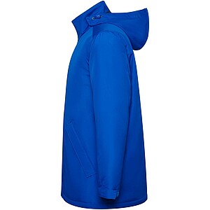 America mens padded parka jacket, royal blue