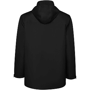 America mens padded parka jacket, solid black