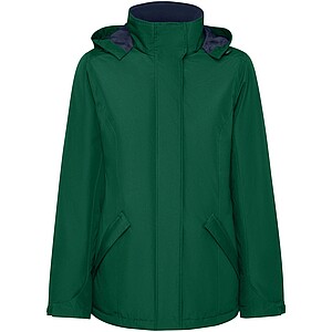 America womens padded parka jacket, bottle green