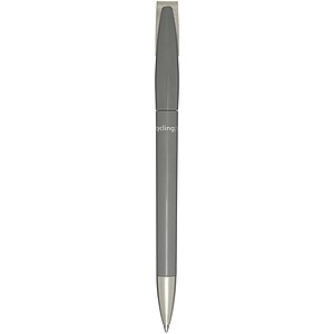 Ana recycled plastic ballpoint pen (blue ink), grey