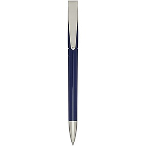 Ana recycled plastic ballpoint pen (blue ink), navy