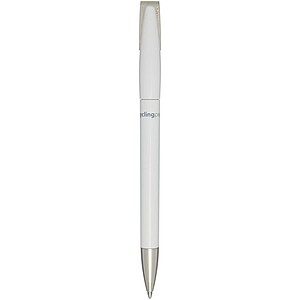 Ana recycled plastic ballpoint pen (blue ink), white
