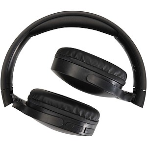 Ancha recycled plastic over-ear wireless Bluetooth® headset, black