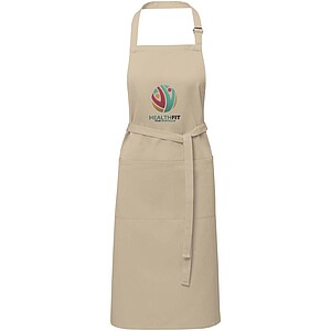 Andrea 240 g/m2 apron with adjustable neck strap, oatmeal