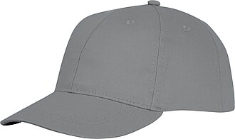 Ares 6 panel cap, grey