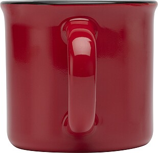 ARIKAN Keramický hrnek o objemu 240 ml, červená