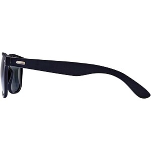 Arlo bamboo sunglasses with black coating, solid black