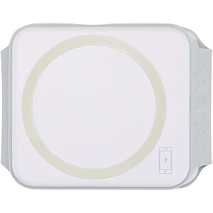 Armus 3-in-1 15W recycled plastic foldable wireless charger, white