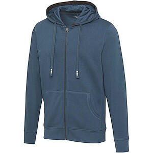 Arora mens full zip hoodie, hale blue