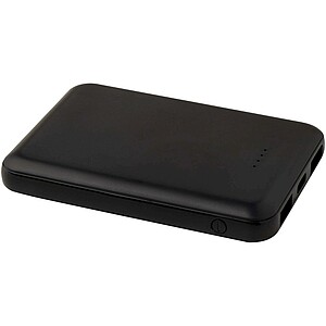 Asama 5000 mAh Type-C recycled plastic power bank, solid black