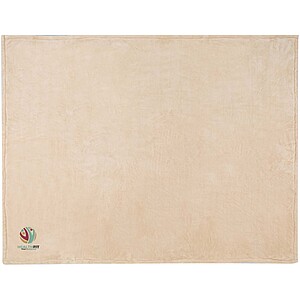 Ashen GRS recycled sherpa blanket, oatmeal