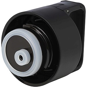 Astra 600 ml RCS recycled stainless steel copper vacuum insulated water bottle (carbonated safe), solid black