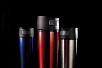 Auto leak proof tumbler, silver