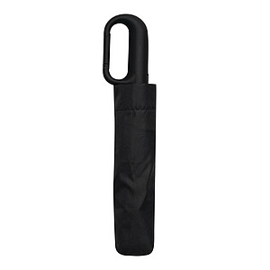 Automatic open/close windproof pocket umbrella, black