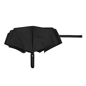 Automatic open/close windproof pocket umbrella, black